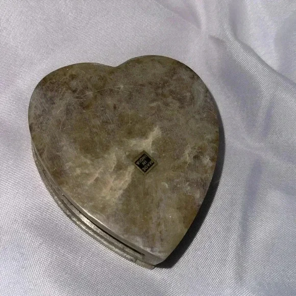 Vintage Art Deco Onyx Marble Ashtray & Heart Trinket Box Set - Picture 9 of 10